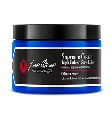JACK BLACK- Supreme Cream Triple Cushion Shave Lather (9.5oz)